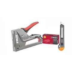 Miles M21200 Stainless Steel Stapler Tacker Gun, 23/8-H Staple & PN1801 Cutter Knife Combo