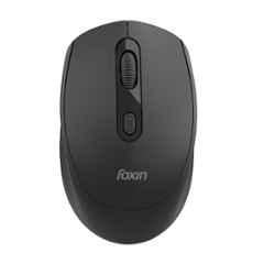 Foxin Flow 1600DPI 2.4 GHz Black Wireless Optical Mouse with Rechargeable Battery & Dual Connectivity for Laptop, MacBook & PC