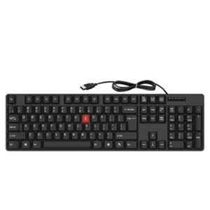 iBall Snap Black USB Wired Keyboard with Special Soft Feel Keys & Extra-Long Life