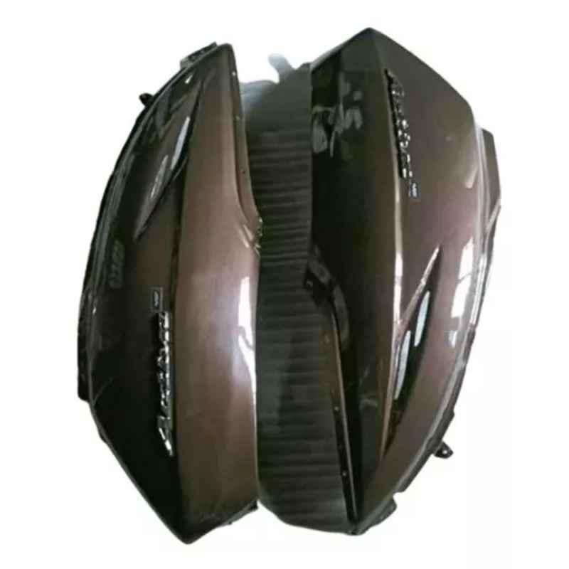 Lumax 264-SP-LVO-ST4-BR Brown Side Panel for Honda Livo Sunset Brown (Pack Of 4)