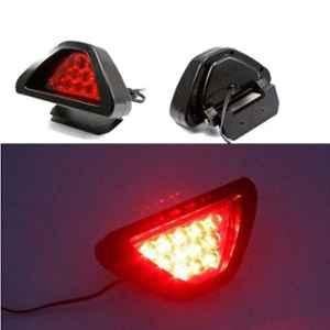 AllExtreme EX12TL1 12V 12 LED Car Blinking Triangle Red Tail Brake Light for Car