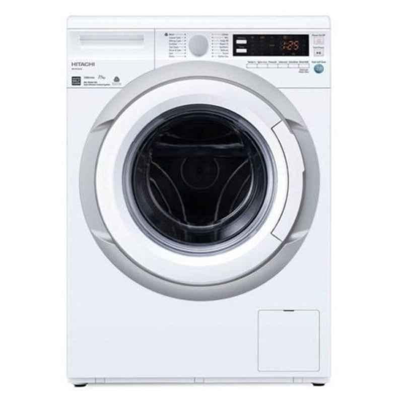 Hitachi 7.5kg White Front Load Automatic Washing Machine, BDW75AAE3CGXWH