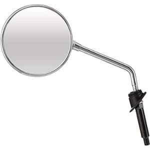 Uno Minda Left Side Shatterproof Glass Rear View Mirror for TVS Jupiter Classic, RV-2011L