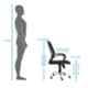 Da Urban Boom Black Fabric Cushioned Seat with Plain Medium Mesh Back Wheels Revolving Chair with Arms