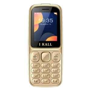 I KALL K44 1.8 inch Multimedia Gold Keypad Feature Mobile Phone, K44-WC-GLD