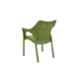 Supreme Cambridge Synthetic Resin Rattan Looks Mehndi Green Premium Chair with Arm (Pack of 4)