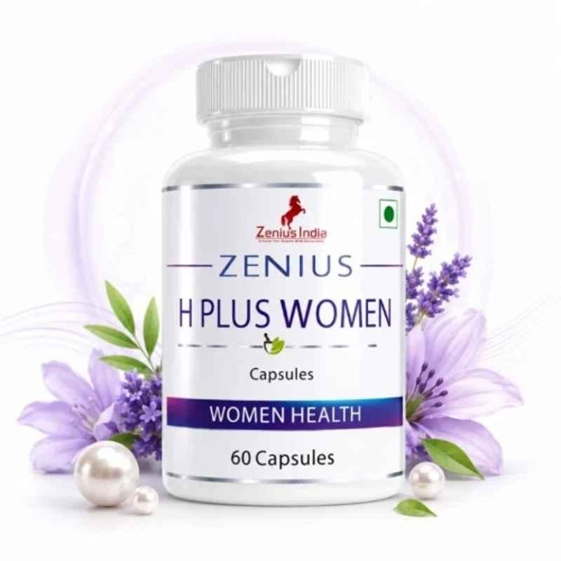 Zenius India 60 Pcs H Plus Women Capsule with Arand, Bhat Katay & Excipients for Supports Healthy Hip Development & Promotes Overall Womens Wellness