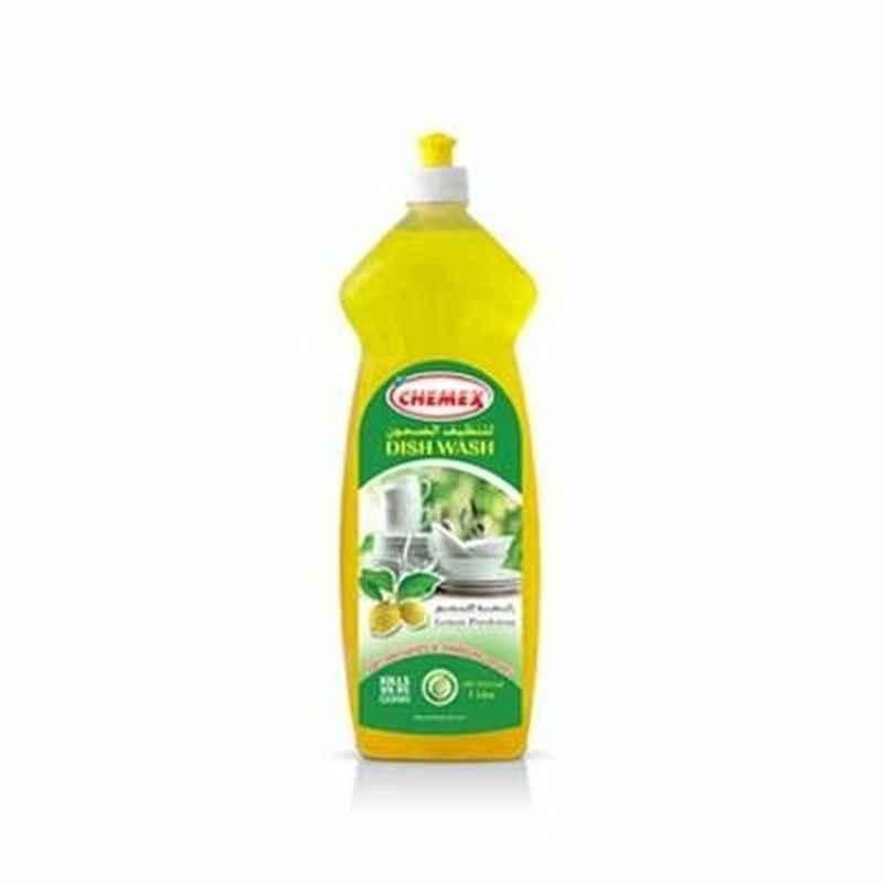 Chemex Dish Wash Lemon Liquid Cleaner, 5 L, 4 Pcs/Pack