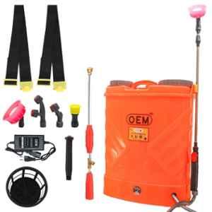 OEM 8A 12V 16 Litre Plastic Orange Battery Operated Sprayer for Agriculture