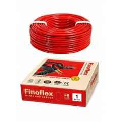 Finoflex 1 Sqmm Red CCS FR PVC Insulated Single Core Electric Wire, Length: 70 m