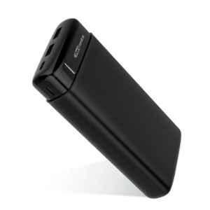 Portronics Power Pro 20K 20000mAh Black Power Bank with Dual Output, POR-1225