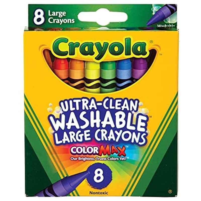 Crayola 8 Pcs Crayons Assorted Colours Box, CYO523280 (Pack of 3)