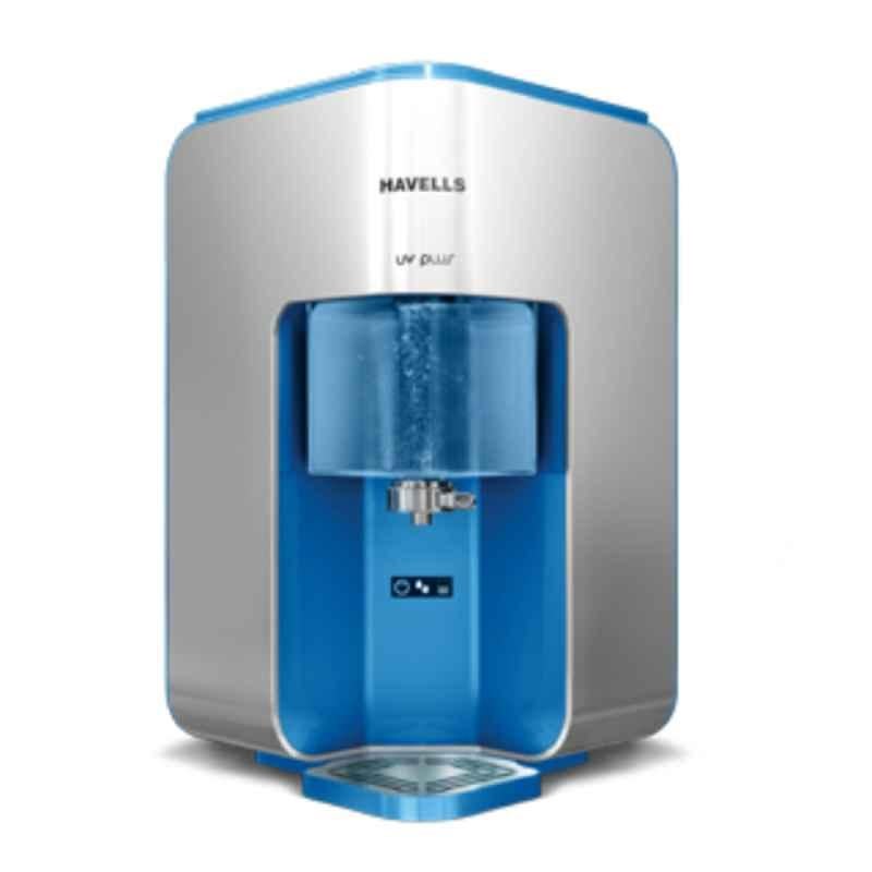 Havells UV Plus 7L White & Sky Blue UV+UF Water Purifier