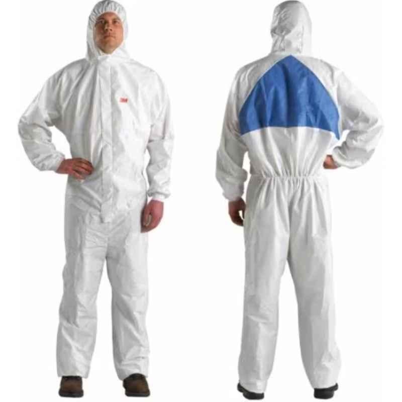 3M White & Blue Protective Coverall, Size: S, 4540+