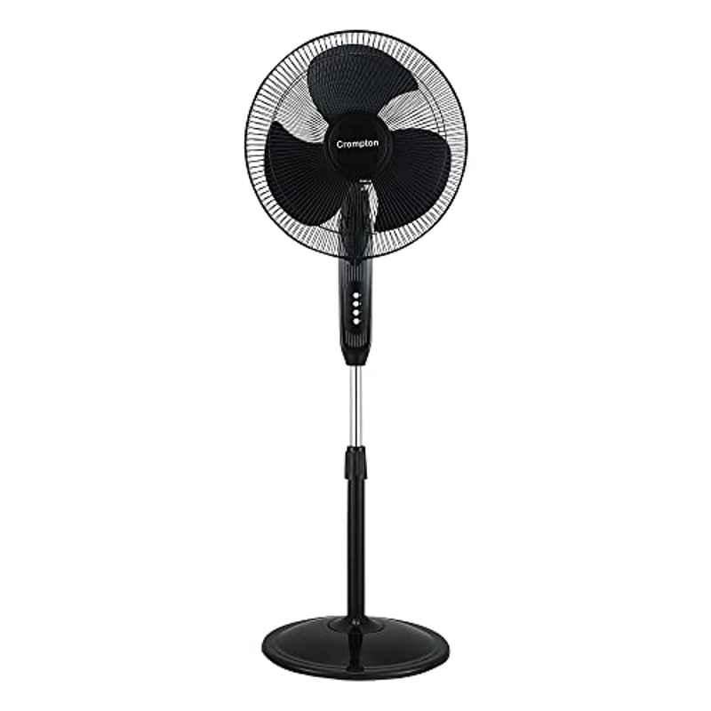 Crompton Gale 115W 2100rpm Black 3 Blade Table Fan with 2 Years Warranty, TFHSGALCL16BLK, Sweep: 400 mm