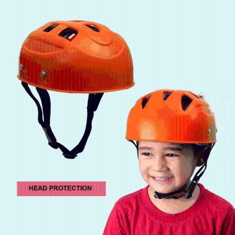 STYRKR Plastic & EVA Foam Orange Multi Utility Sports Helmet for Cycling & Skating