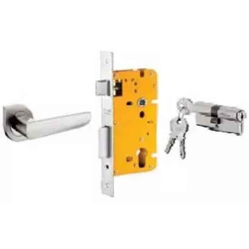 Dorset ML Series Amy 60mm Stainless Steel Patina Finish Door Handle Lock Set with Both Side Key Cylinder, ML AMY OR (Pack of 2)
