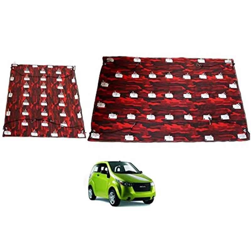 Kozdiko Car Roof & Bonnet Protection Cover Set from Dog & Monkey for Mahindra Reva