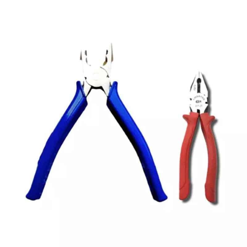 Sky Blue 2 Pcs 7.8 inch Lineman Plier Combo, SBE_PLIER_COMBOS_COMBO_045