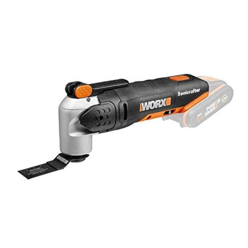 Worx 20V Ui Sonicrafter Multi-Tool, Bare Tool, Color Box, No Battery And Charger Included, Wx678.9