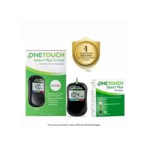 OneTouch Select Plus Diabetes Test Glucometer Kit with 25 Pcs Test Strips