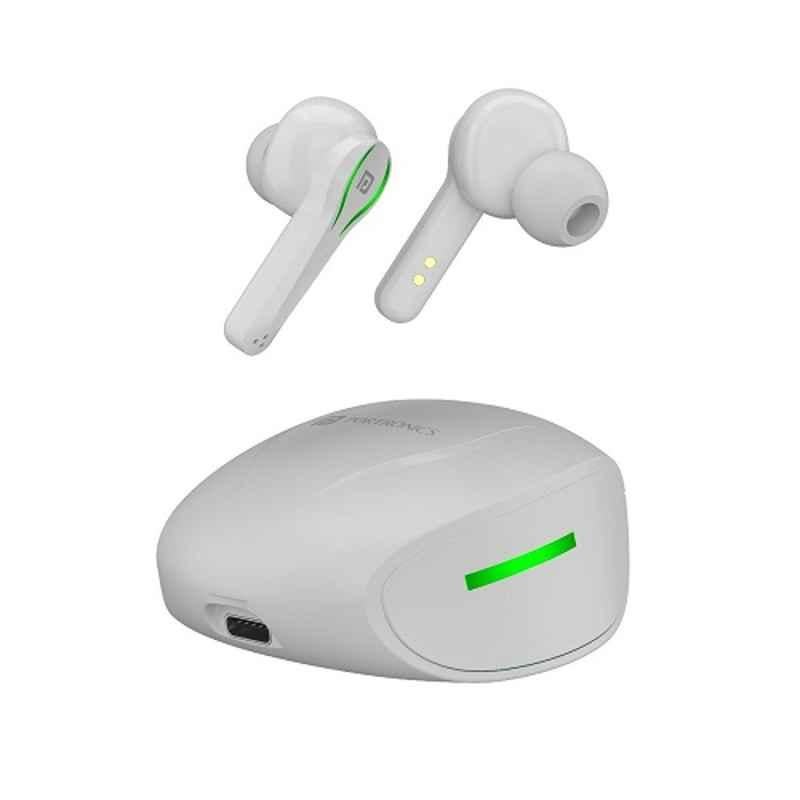 Portronics Harmonics Twins 23 White Clear Bass Sound In Ear Bluetooth Earbuds POR 1422