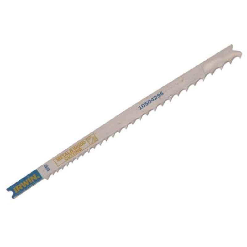 Irwin U345XF 132mm Metal & Wood Cutting Bi-Metal U-Shank Jigsaw Blade, 10504296