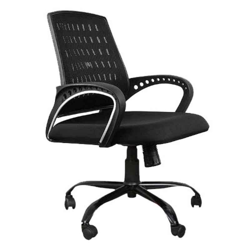 MRC Blezia Breathable Mesh Black Mid Back Office Revolving Chair