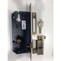 Plantex Mortise Door Lock Set with Brass Cylinder & Keys/Heavy-Duty Main Door Lock Body Antique Brass