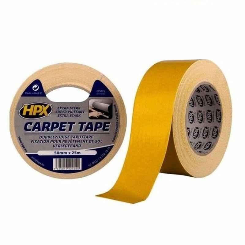 Hpx Double Side Carpet Tape, CT5025, 25 m, White