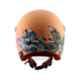 Axor Retro Jet Hawaii ABS Peach Open Face Helmet, AHRJHM, Size: M