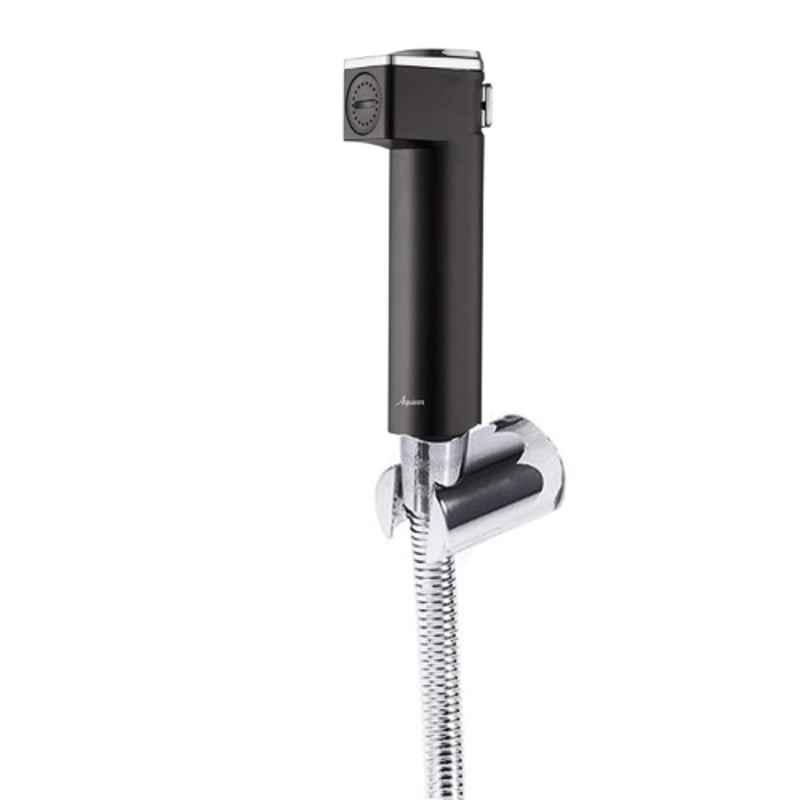 Aquieen ABS Black Health Faucet with 1m Shower Tube & Wall Hook