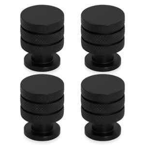 Plantex Knobs for Drawer/Drawer Knobs/Cabinet Knobs/Drawer knobs Handle/Pull-Push Knobs for Home/Office Drawers (Pack of 4) Black