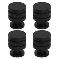 Plantex Knobs for Drawer/Drawer Knobs/Cabinet Knobs/Drawer knobs Handle/Pull-Push Knobs for Home/Office Drawers (Pack of 4) Black
