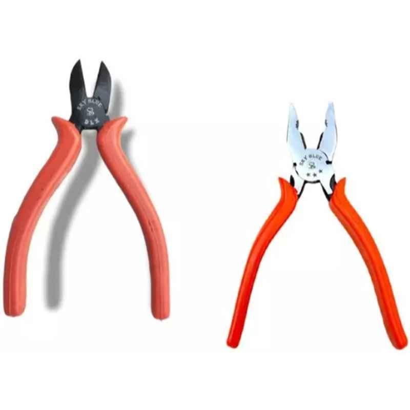 Sky Blue 2 Pcs 7.8 inch Groove Plier Combo, SBE_PLIER_COMBO_MOD_00700
