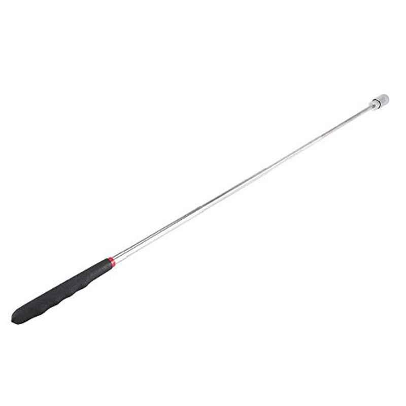 27 inch Aluminium Alloy Silver Telescopic Magnetic Pickup Tool with LED Light