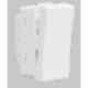 Crabtree Athena 32A Double Pole 2 Module Chalk White Switch with Indicator, ACASDIW321 (Pack of 10)