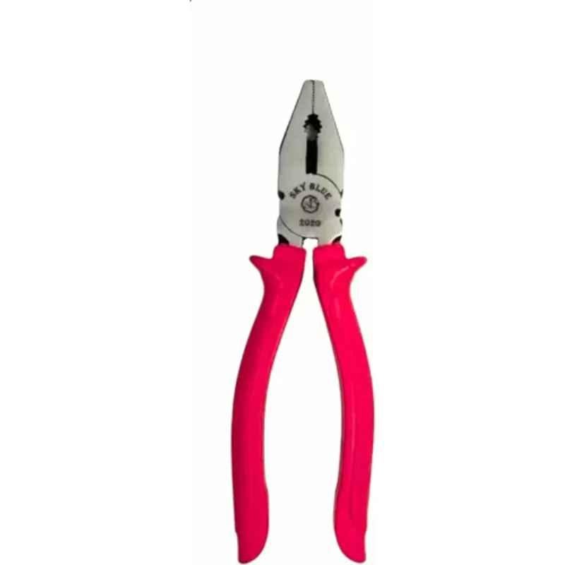 Sky Blue 7.8 inch Iron Red Combination Lineman Plier