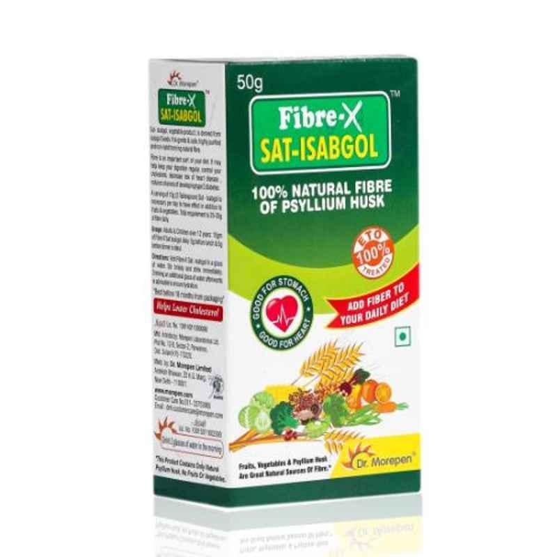 Dr. Morepen 50g Fiber-X Sat Isabgol, Psyllium Husk Powder
