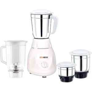 Bluemix Mini Diamond 750W ABS & Polycarbonate White Mixer Grinder with 4 Jars, BM8