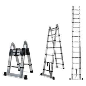 Corvids 14 Step Aluminium Portable & Compact Telescopic A Type Ladder, CALT-D44