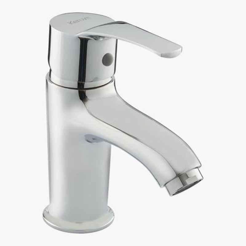 Kerovit Infinit Silver Chrome Finish Single Lever Basin Mixer, KB2011010