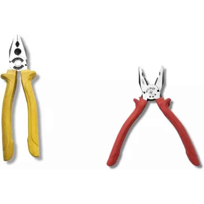 Sky Blue 2 Pcs 7.8 inch Stainless Steel Groove Plier Combo, SBE_PLIER_0085