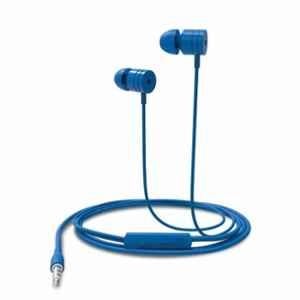 Portronics Conch 204 Blue In-Ear Stereo 3.5mm Wired Earphone with In-Built Mic, POR 766 (Pack of 5)