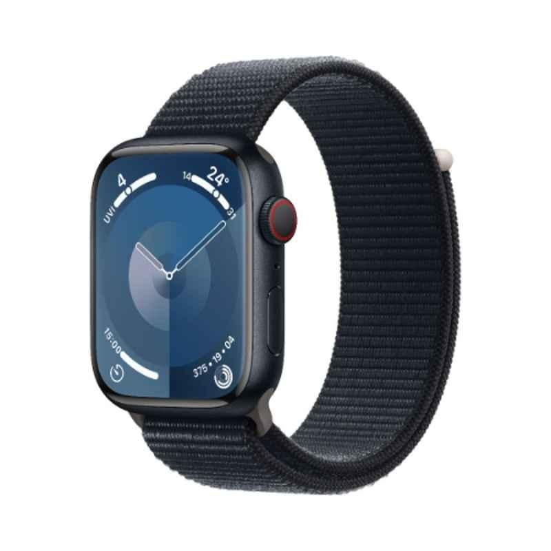 Apple 9 45mm Midnight Aluminium Case GPS & Cellular Smart Watch with Midnight Sport Loop, MRMF3QA/A