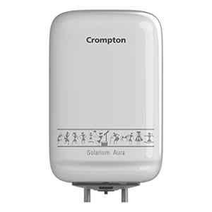 Crompton 10 Litre Solarium Aura White Storage Geyser and Water Heater, ASWH1310