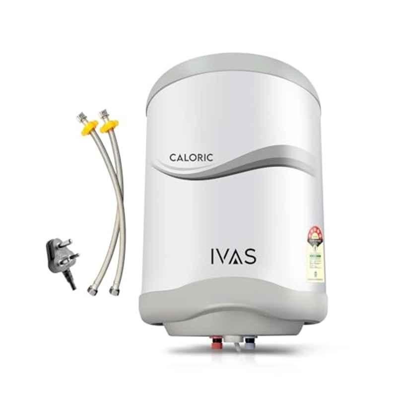 IVAS Caloric 25 Litre 2000W Plastic 5 Star Storage Water Geyser with Titanium Glass Line Coated Tank & 2 Years Warranty, CALORIC25LAWH