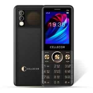 Cellecor D6 2.4 inch 2500mAh Black Dual Sim Feature Phone