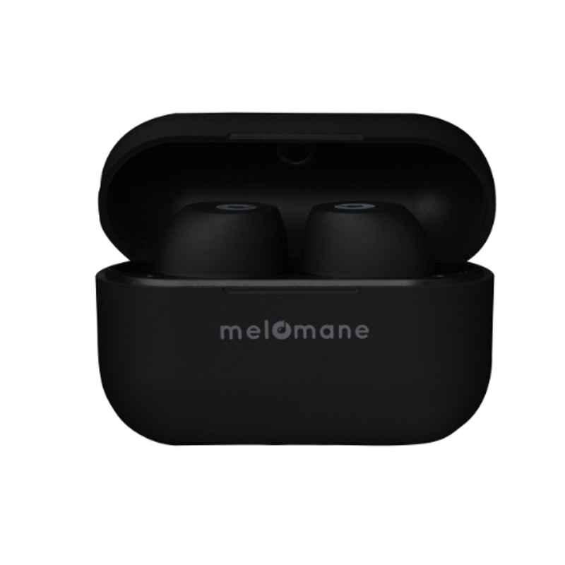 Melomane Flow Black Wireless Earbuds with Dual Master Pods