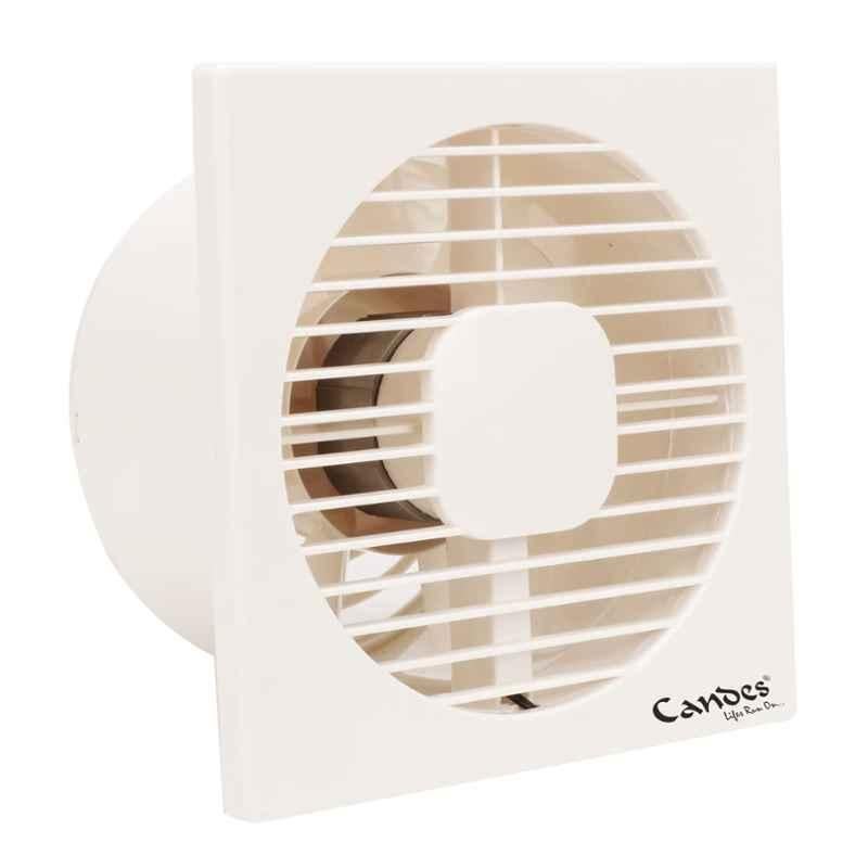 Candes 7 Blades High Velocity Ivory Axial Exhaust Fan, Sweep: 150 mm